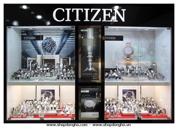 300 mẫu đồng hồ citizen được trưng bày tại shop đồng hồ