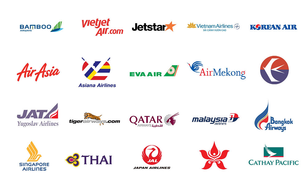 Bảng logo 600 hãng bay.