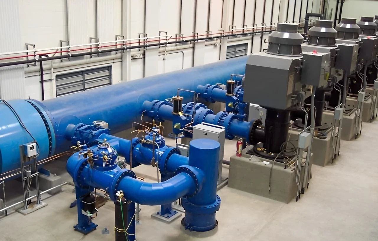 Mạng lưới cấp nước và trạm bơm do CHO LON WASUCO JSC quản lý