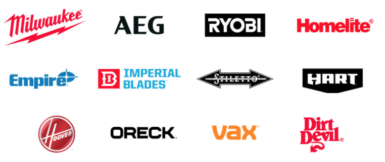 Hình ảnh bảng tổng hợp các logo thương hiệu hàng đầu thể hiện sự đa dạng sản phẩm của TTI