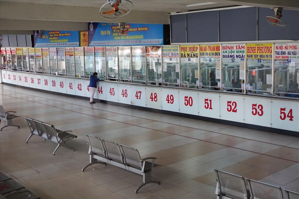 Hình ảnh quầy vé tại Bến xe Miền Đông cũ